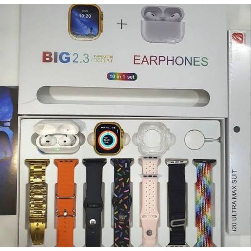 I20 Ultra Max Gold Edition  With AirPods Bonus Gadget spark