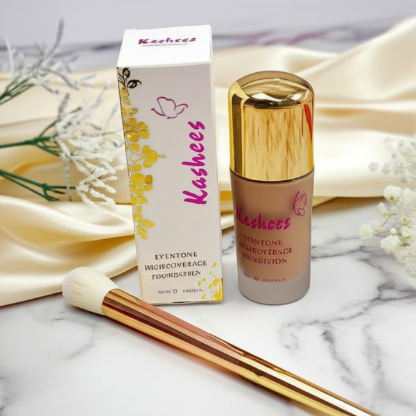 Full Coverage Matte Creamy Foundation For Flawless Skin – Lightweight, Long-lasting (24h) Makeup Base For All Skin Types