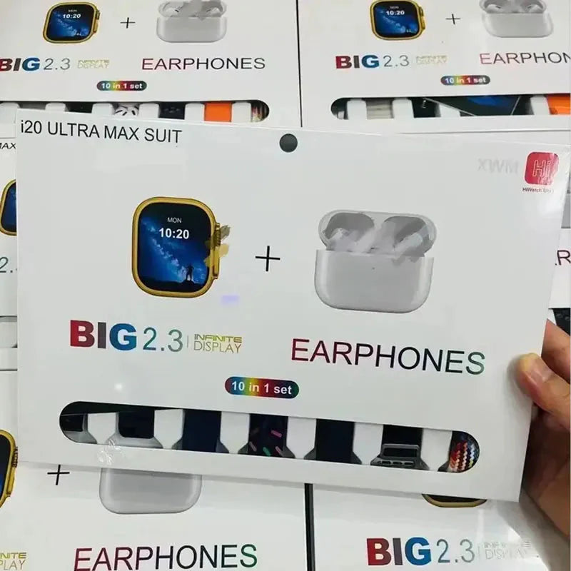 I20 Ultra Max Gold Edition  With AirPods Bonus Gadget spark